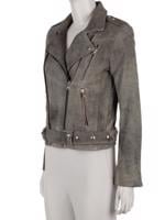 Bayan Gri IRO DERİ CEKET