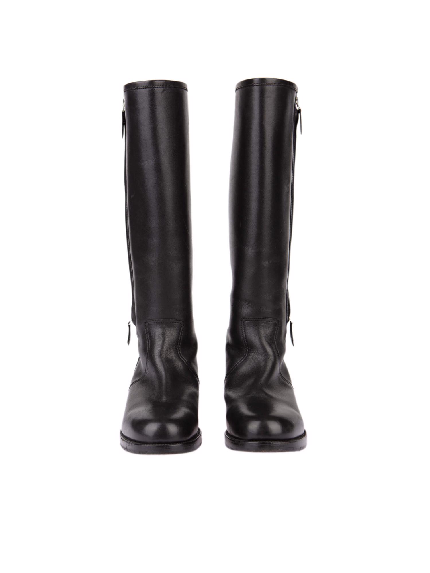 Bayan Siyah HERMES ÇİZME