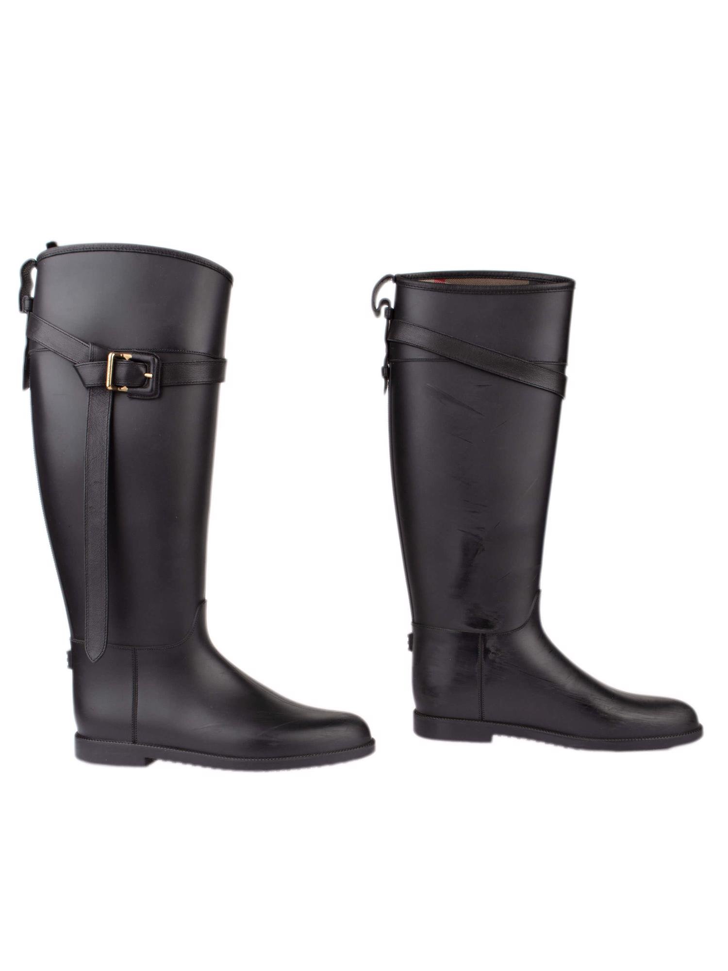 Bayan Siyah BURBERRY ÇİZME