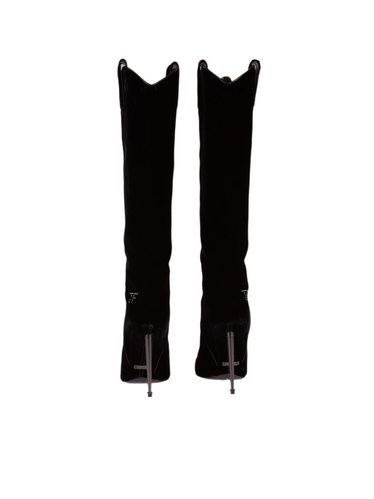 Bayan Siyah TOM FORD ÇİZME