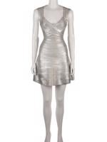 Bayan Gümüş HERVE LEGER ELBİSE