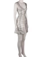 Bayan Gümüş HERVE LEGER ELBİSE