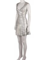 Bayan Gümüş HERVE LEGER ELBİSE