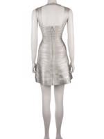 Bayan Gümüş HERVE LEGER ELBİSE