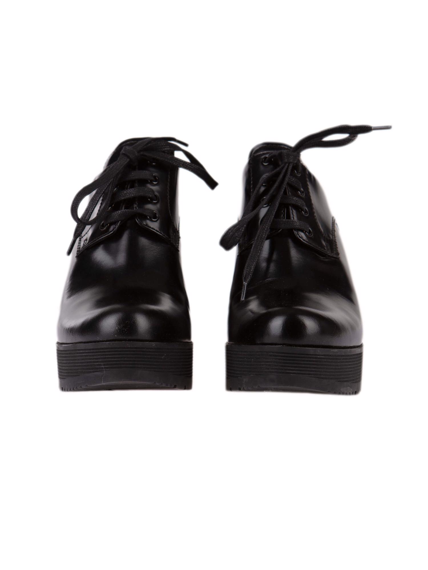 Bayan Siyah PRADA OXFORD AYAKKABI