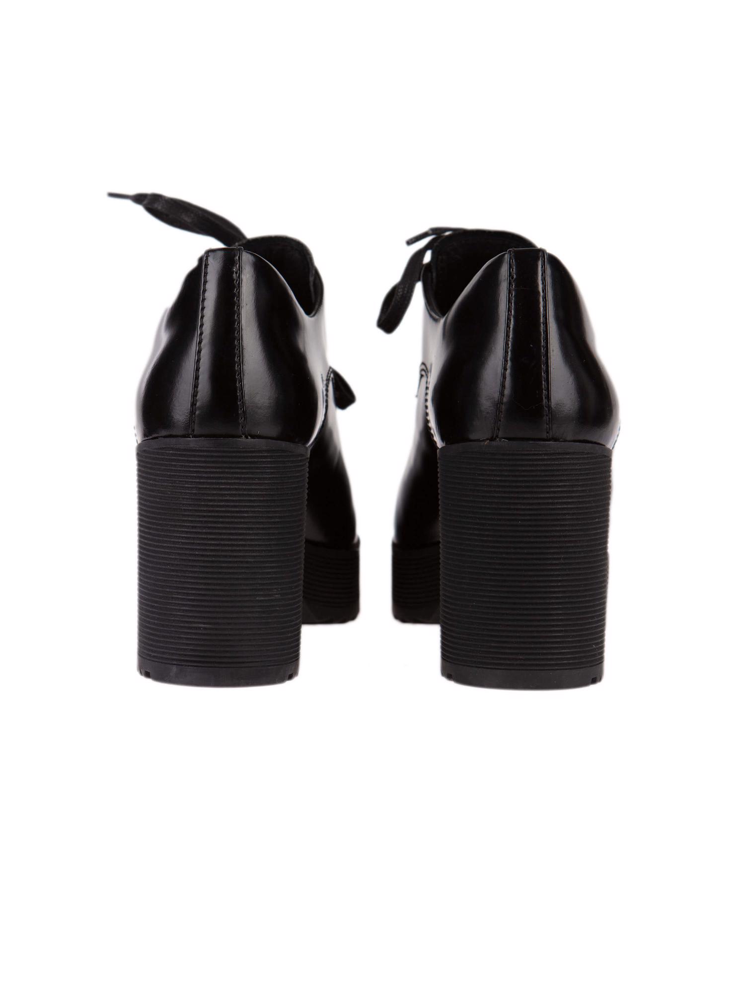 Bayan Siyah PRADA OXFORD AYAKKABI