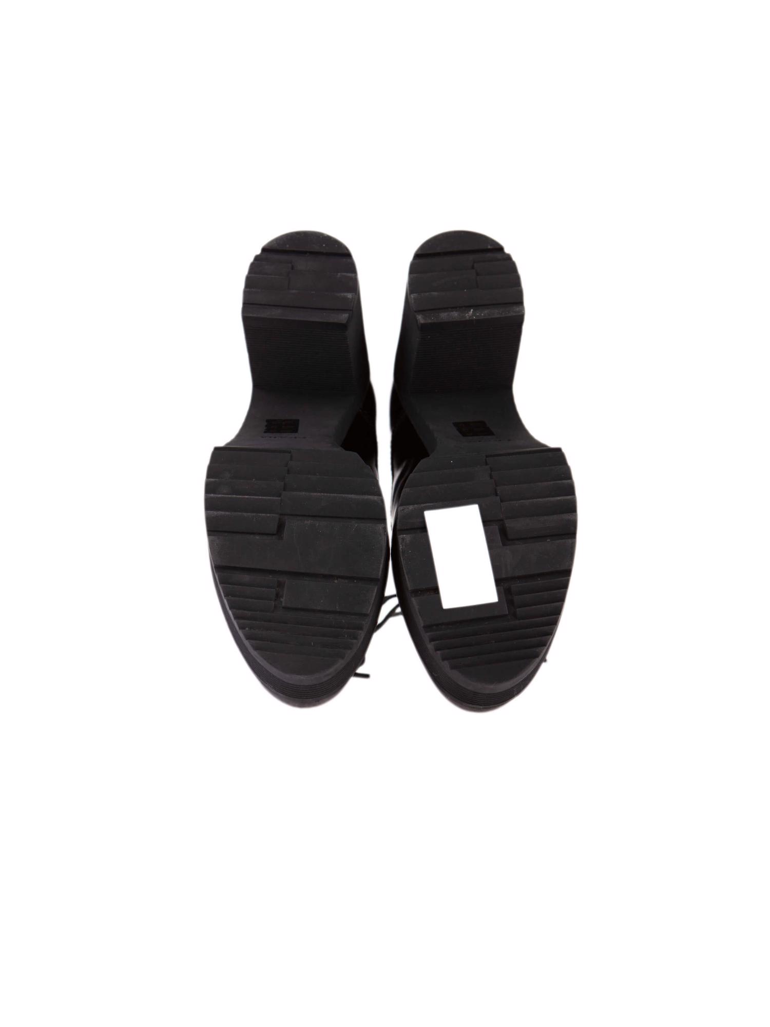 Bayan Siyah PRADA OXFORD AYAKKABI