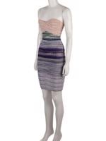Bayan Mor HERVE LEGER ELBİSE