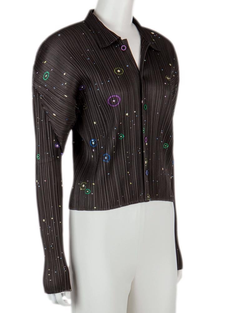 Bayan Siyah ISSEY MIYAKE PLEATS PLEASE GÖMLEK