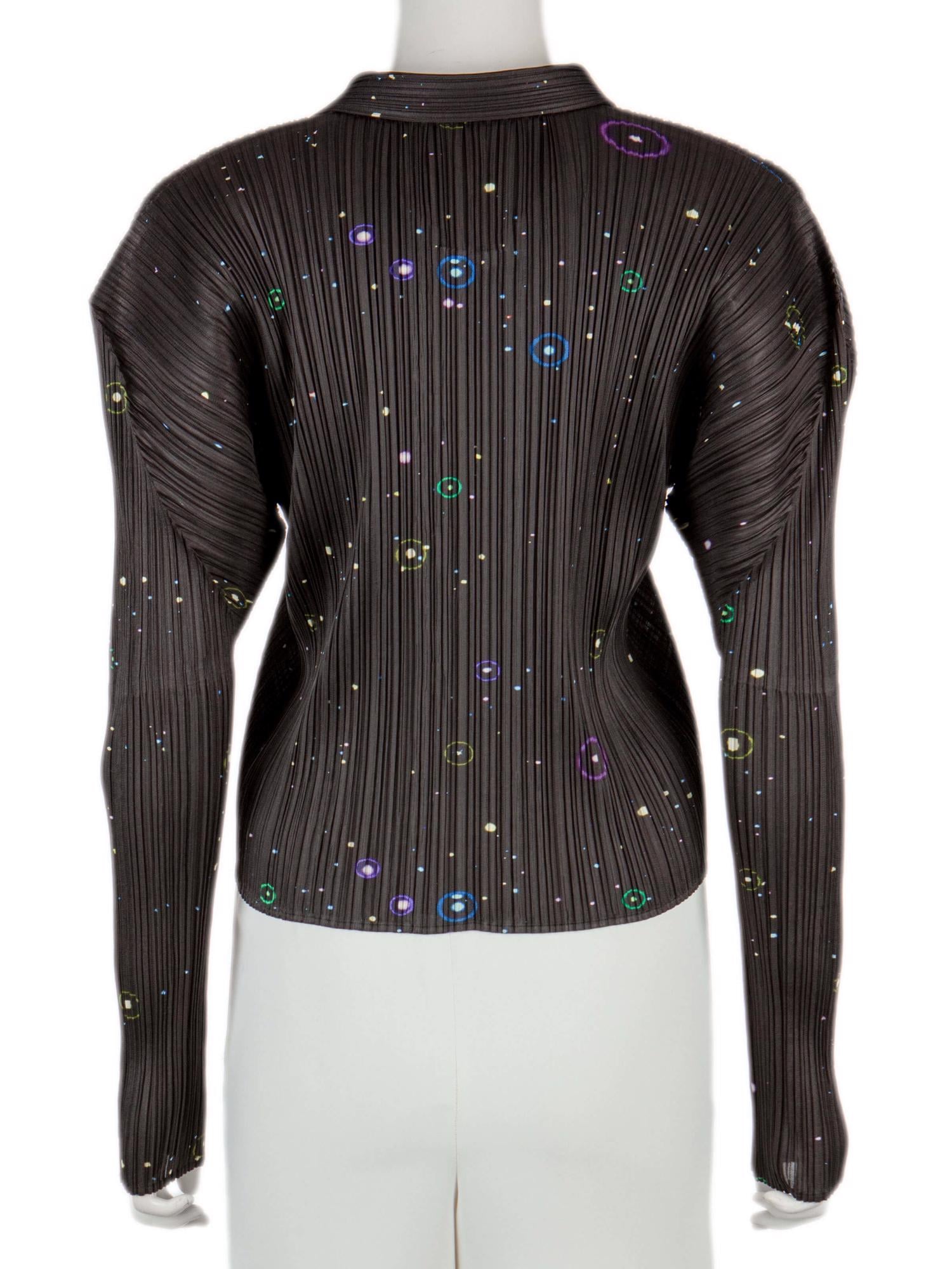 Bayan Siyah ISSEY MIYAKE PLEATS PLEASE GÖMLEK