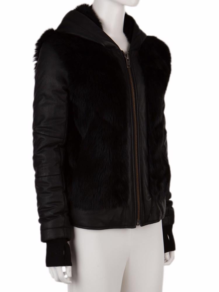 Bayan Siyah HELMUT LANG DERİ CEKET