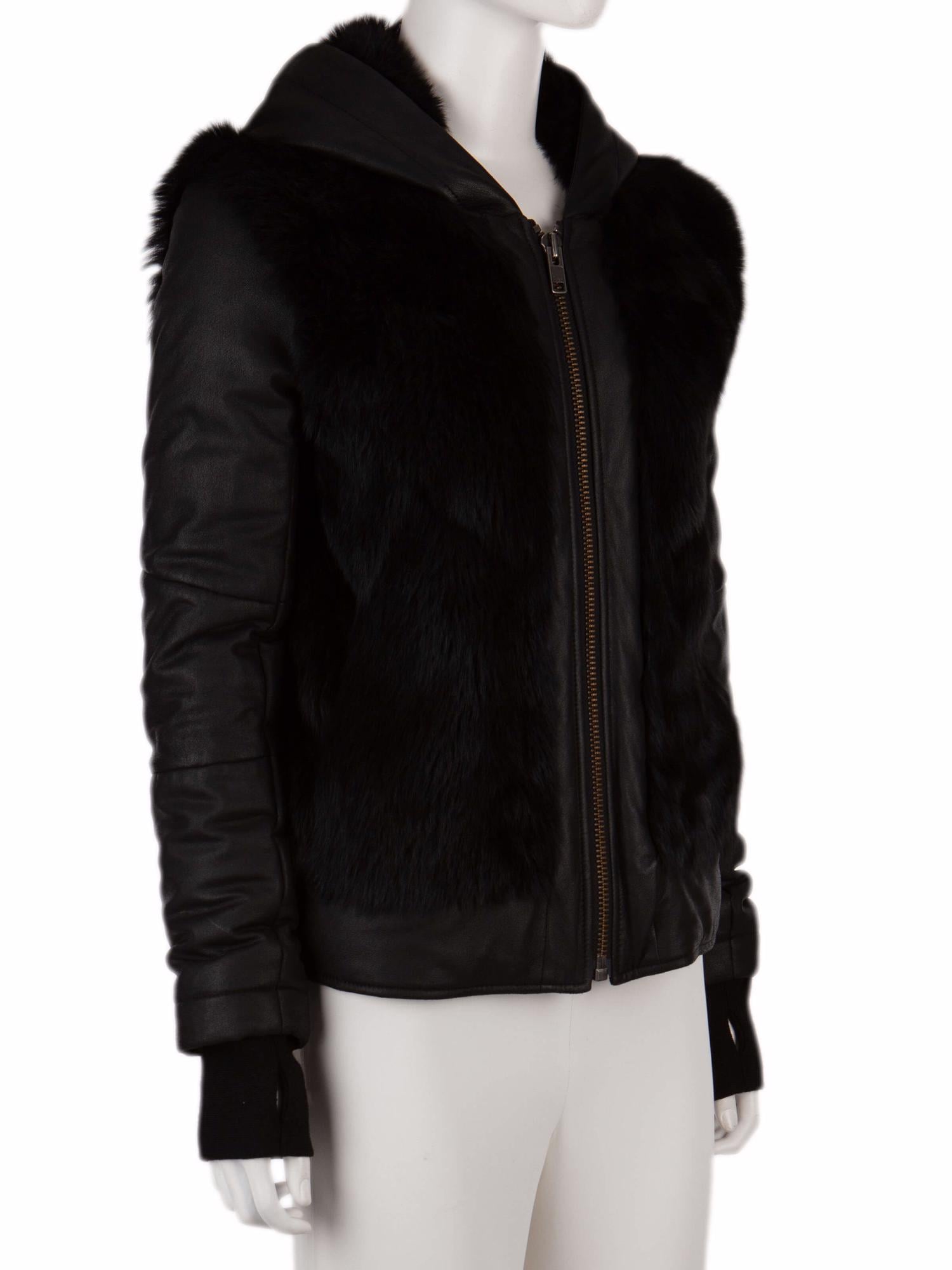 Bayan Siyah HELMUT LANG DERİ CEKET