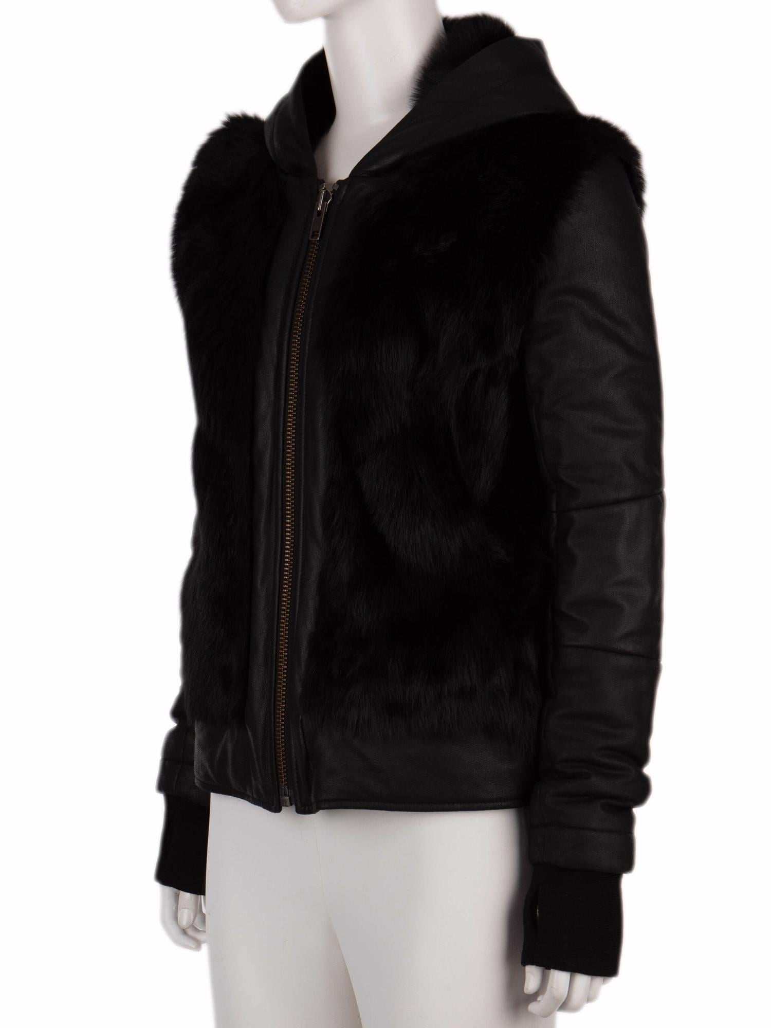 Bayan Siyah HELMUT LANG DERİ CEKET