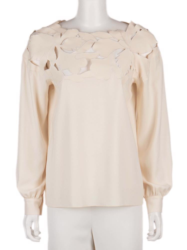 Bayan Krem OSCAR DE LA RENTA BLUZ
