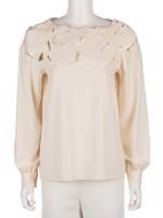 Bayan Krem OSCAR DE LA RENTA BLUZ