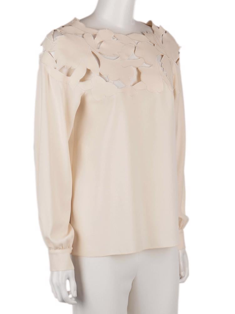 Bayan Krem OSCAR DE LA RENTA BLUZ