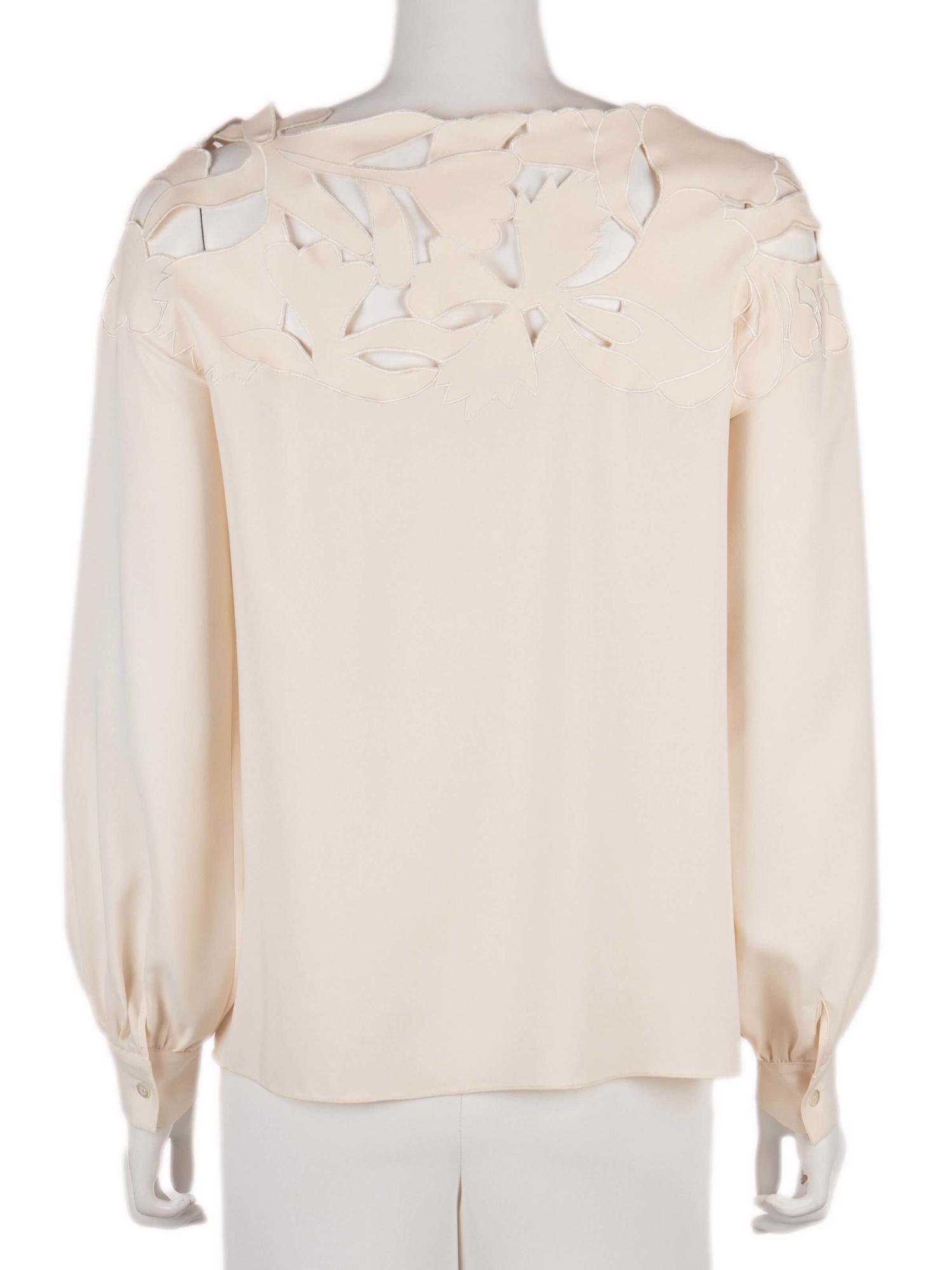 Bayan Krem OSCAR DE LA RENTA BLUZ