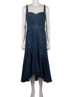 Bayan Lacivert ALEXANDER MCQUEEN JEAN ELBİSE