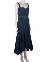 Bayan Lacivert ALEXANDER MCQUEEN JEAN ELBİSE