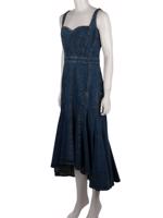 Bayan Lacivert ALEXANDER MCQUEEN JEAN ELBİSE