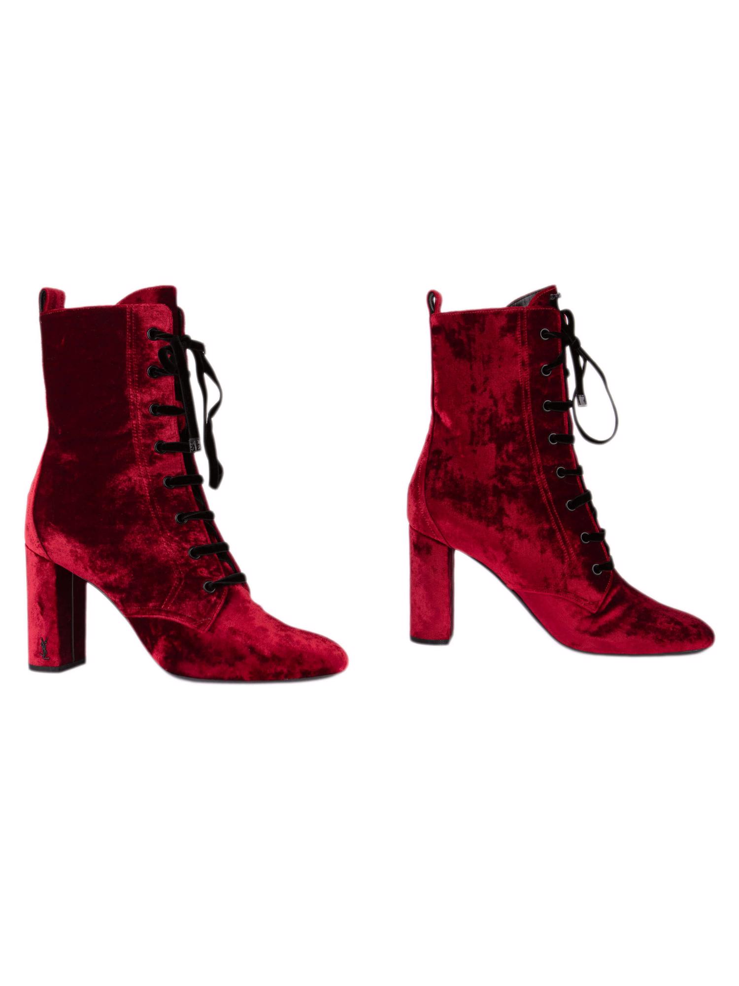 Bayan Kırmızı SAINT LAURENT BOT