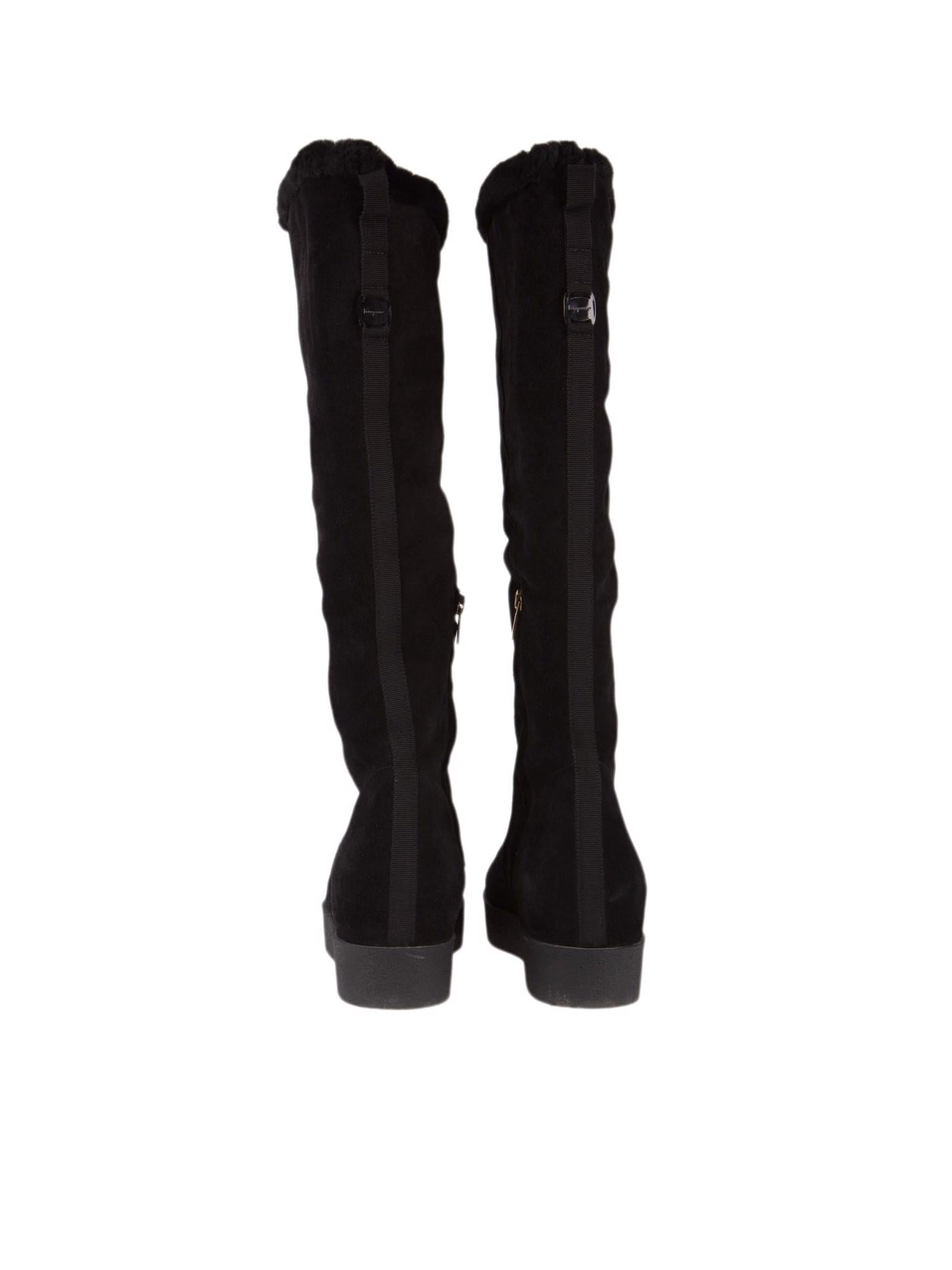 Bayan Siyah SALVATORE FERRAGAMO ÇİZME