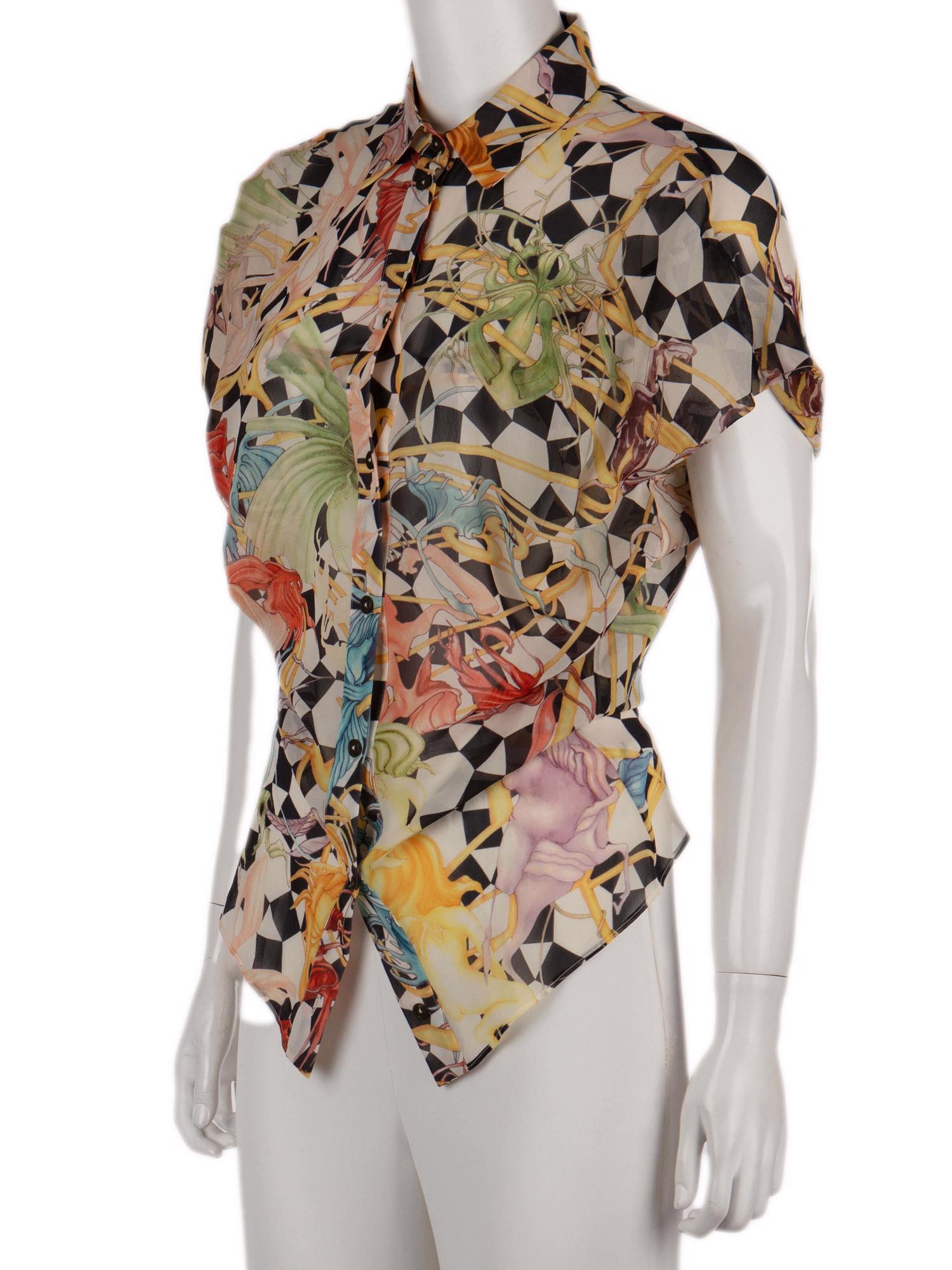 Bayan Çok Renkli HUSSEIN CHALAYAN GÖMLEK