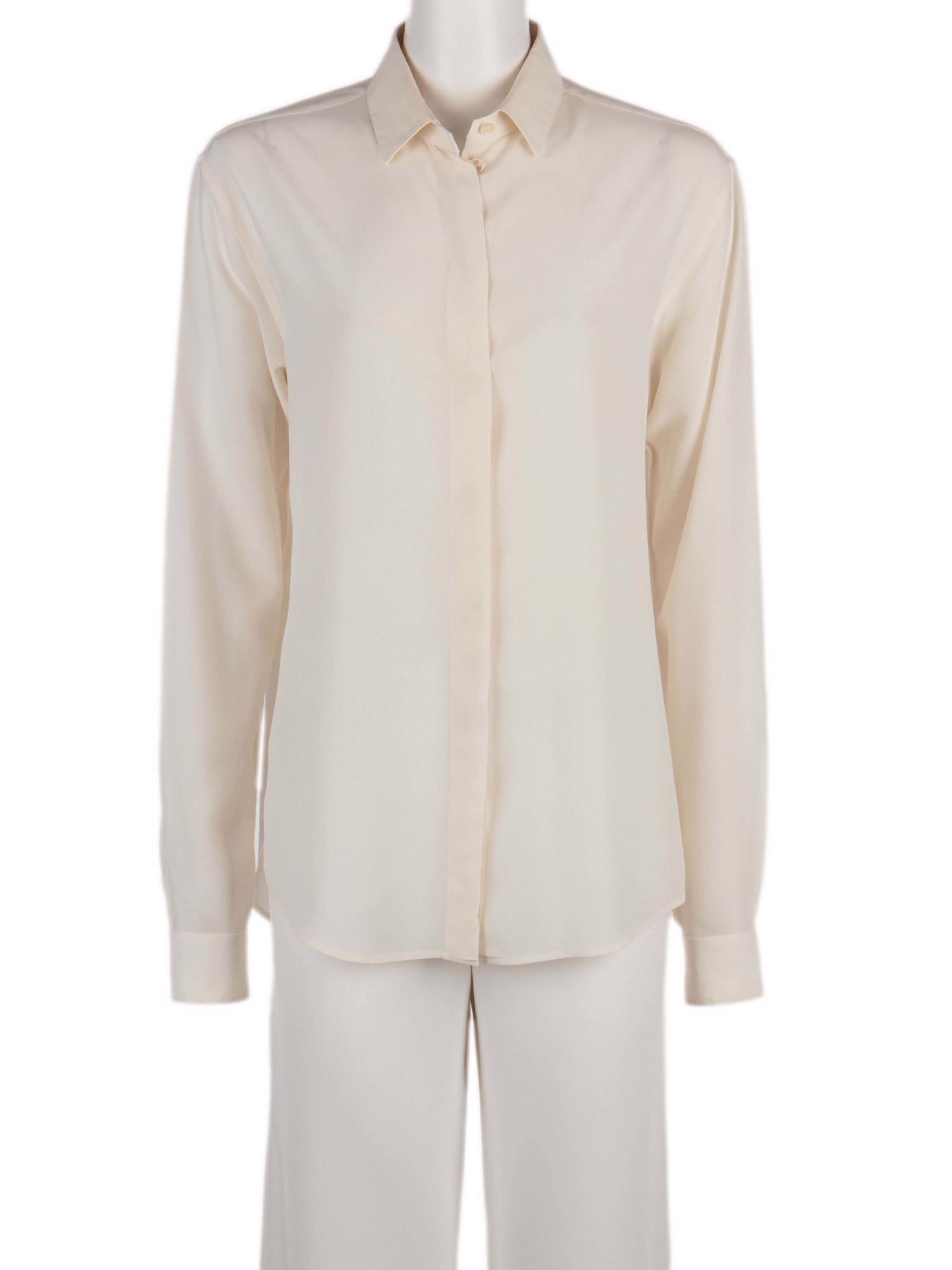 Bayan Krem SAINT LAURENT GÖMLEK