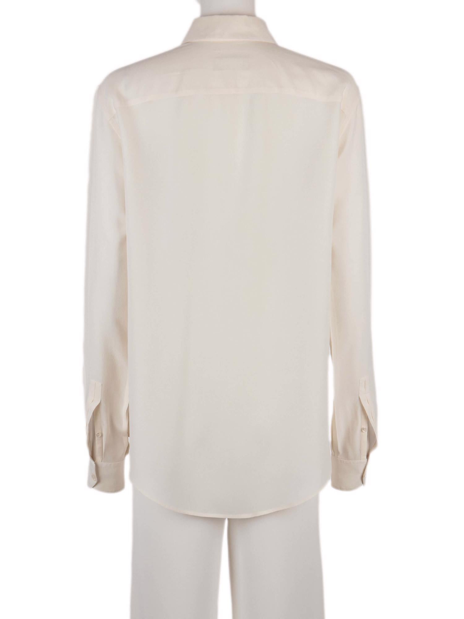 Bayan Krem SAINT LAURENT GÖMLEK