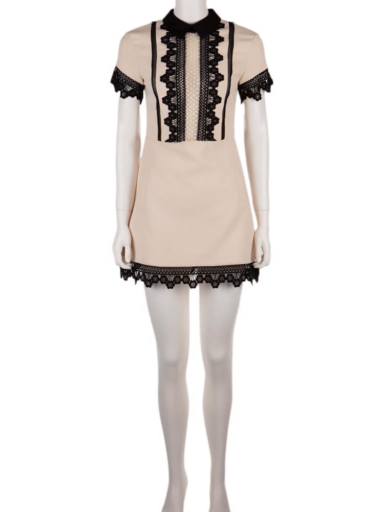 Bayan Krem SELF PORTRAIT ELBİSE