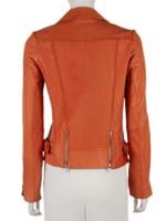 Bayan Turuncu MAJE DERİ CEKET