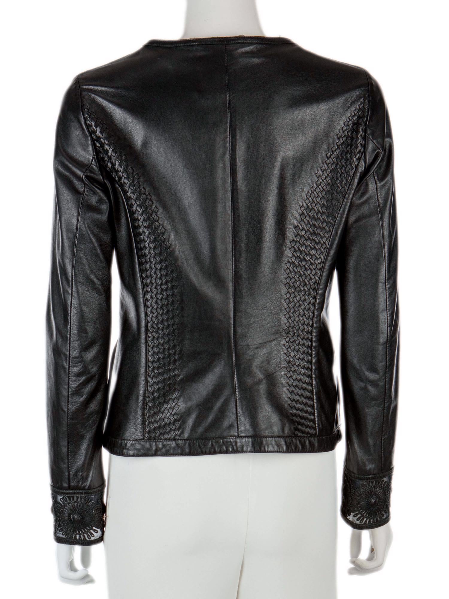 Bayan Siyah BLUMARINE DERİ CEKET