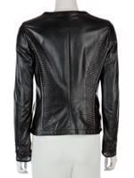 Bayan Siyah BLUMARINE DERİ CEKET