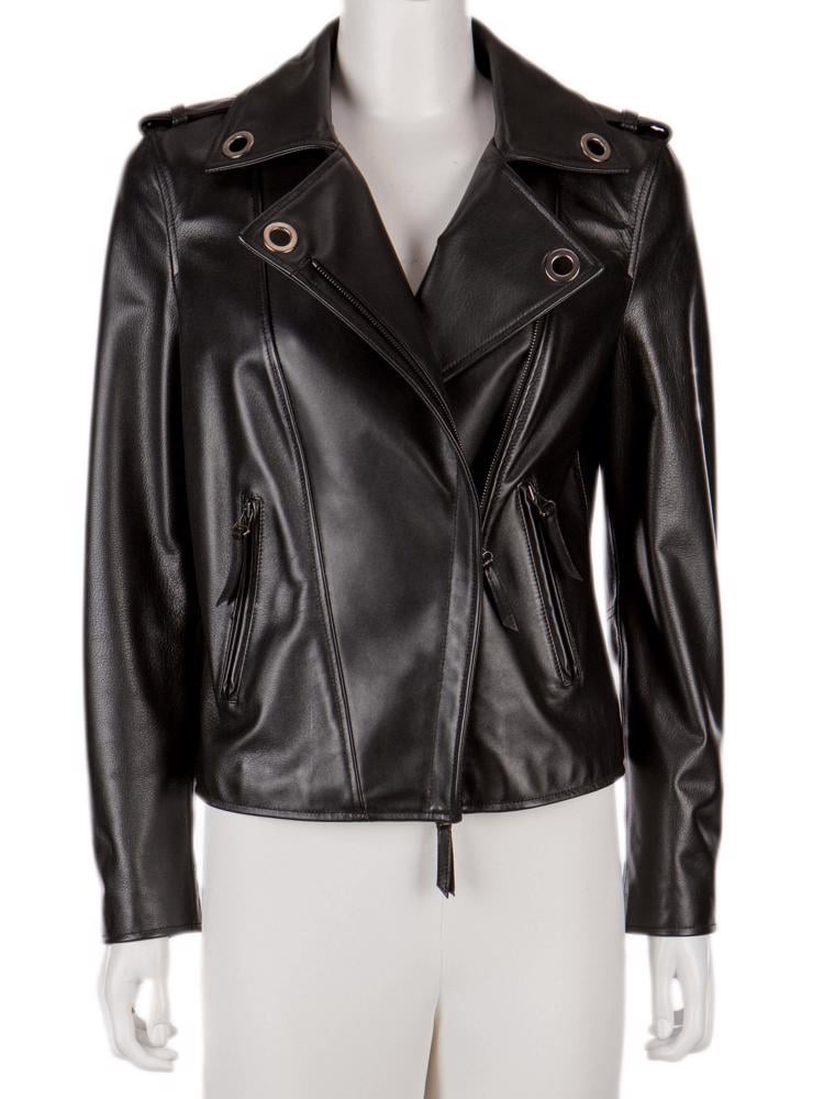 Bayan Siyah LANVIN DERİ CEKET