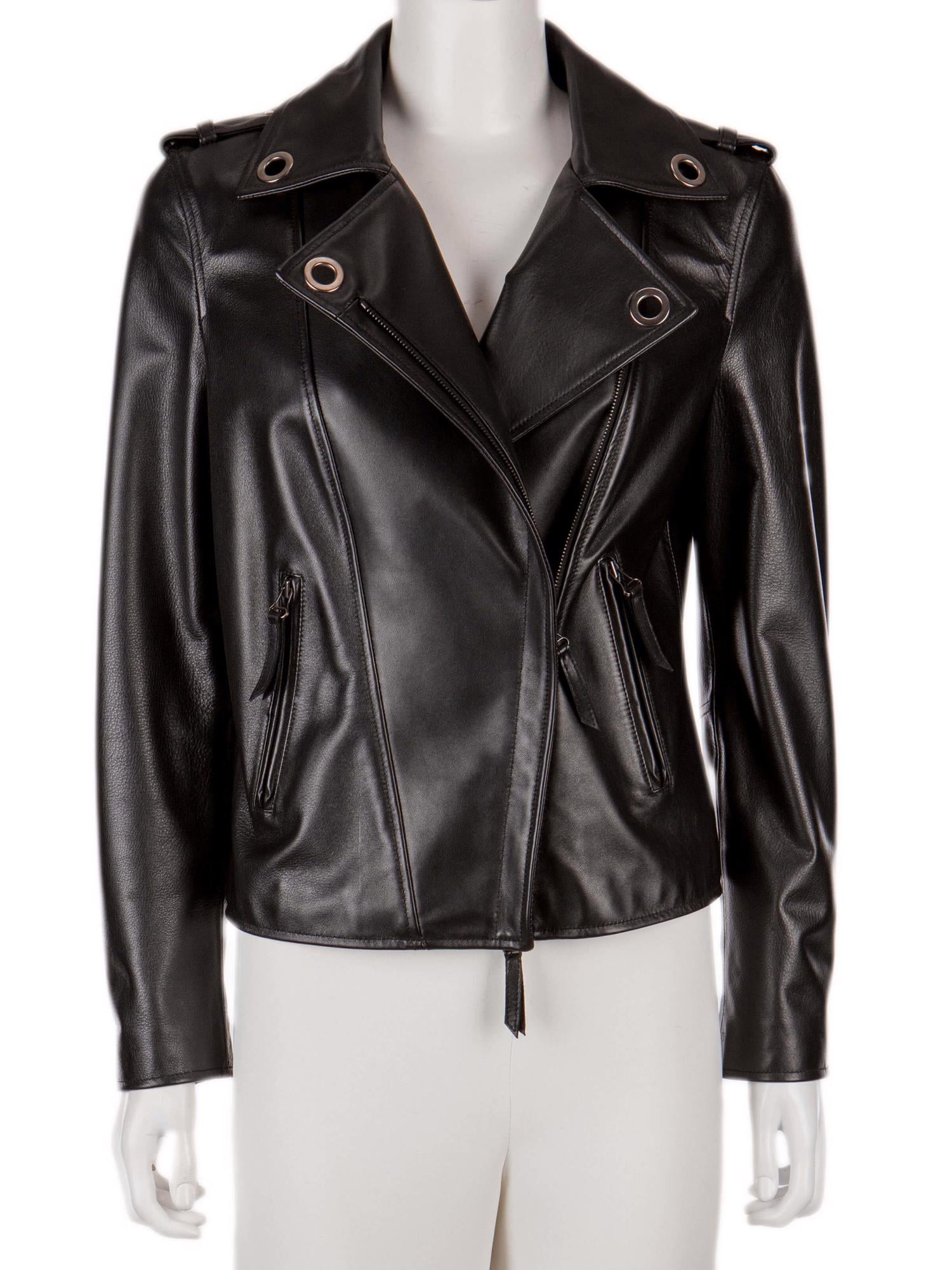 Bayan Siyah LANVIN DERİ CEKET