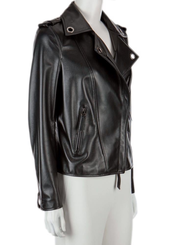 Bayan Siyah LANVIN DERİ CEKET