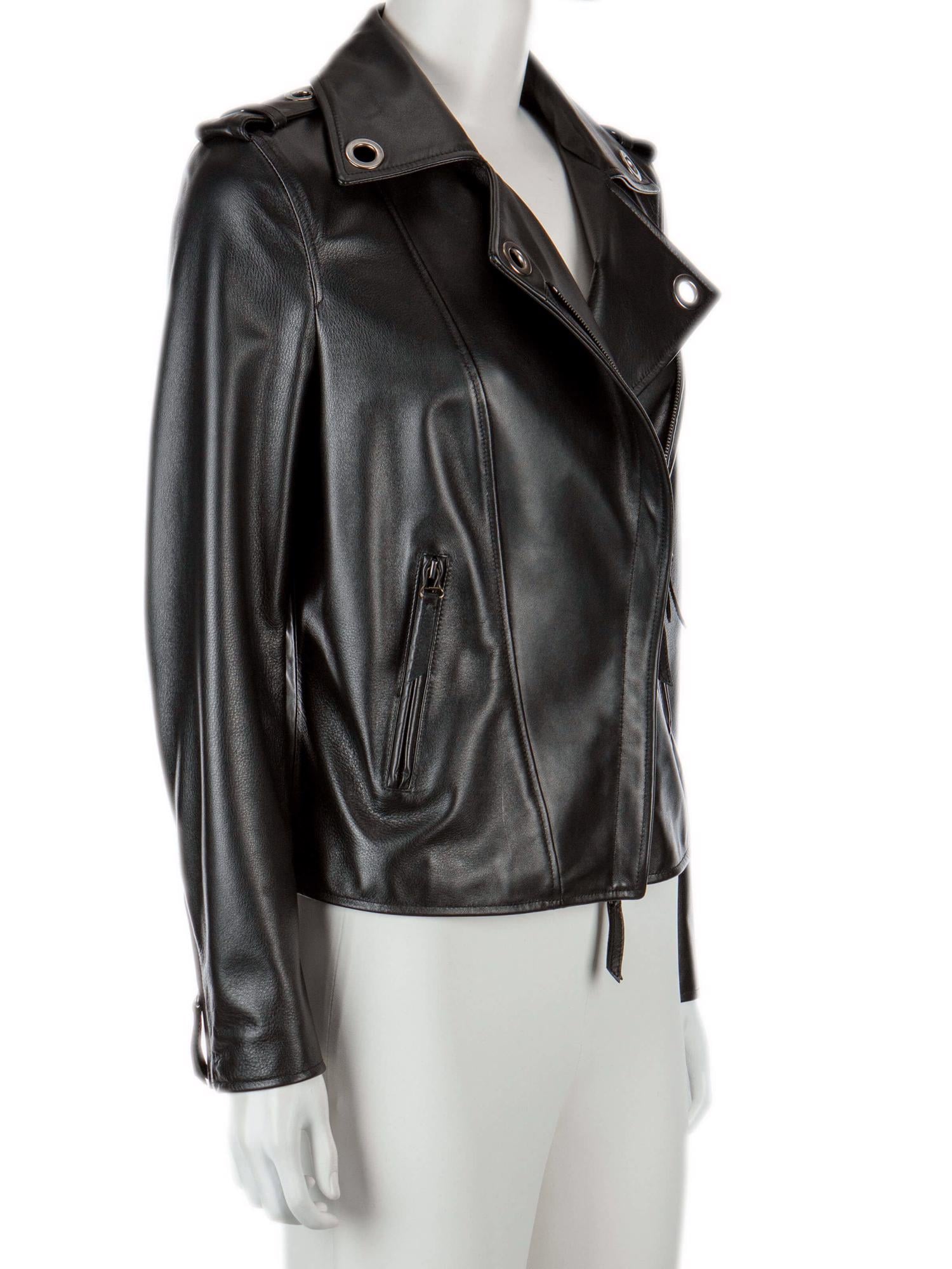 Bayan Siyah LANVIN DERİ CEKET