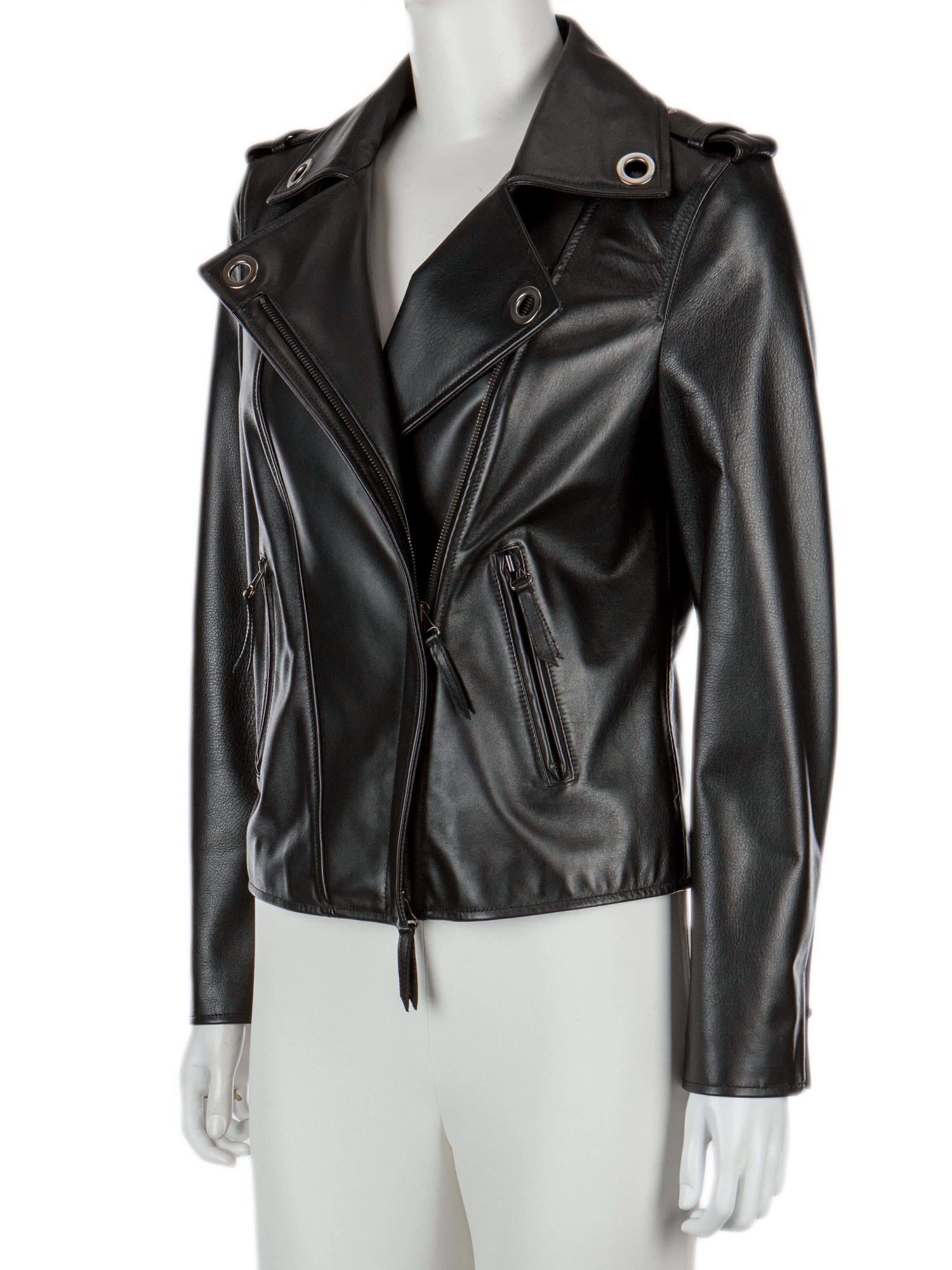 Bayan Siyah LANVIN DERİ CEKET