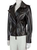 Bayan Siyah LANVIN DERİ CEKET