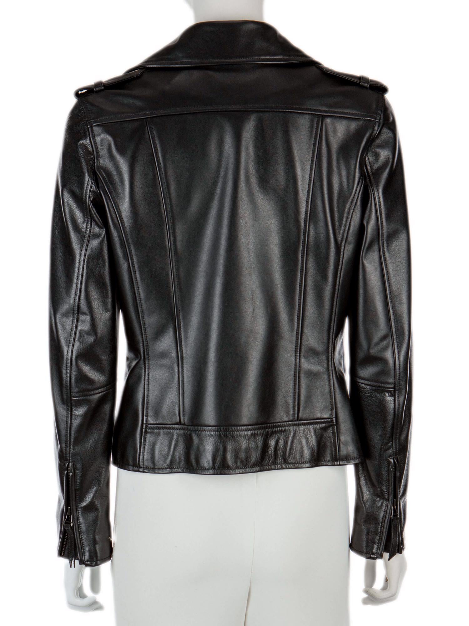 Bayan Siyah LANVIN DERİ CEKET