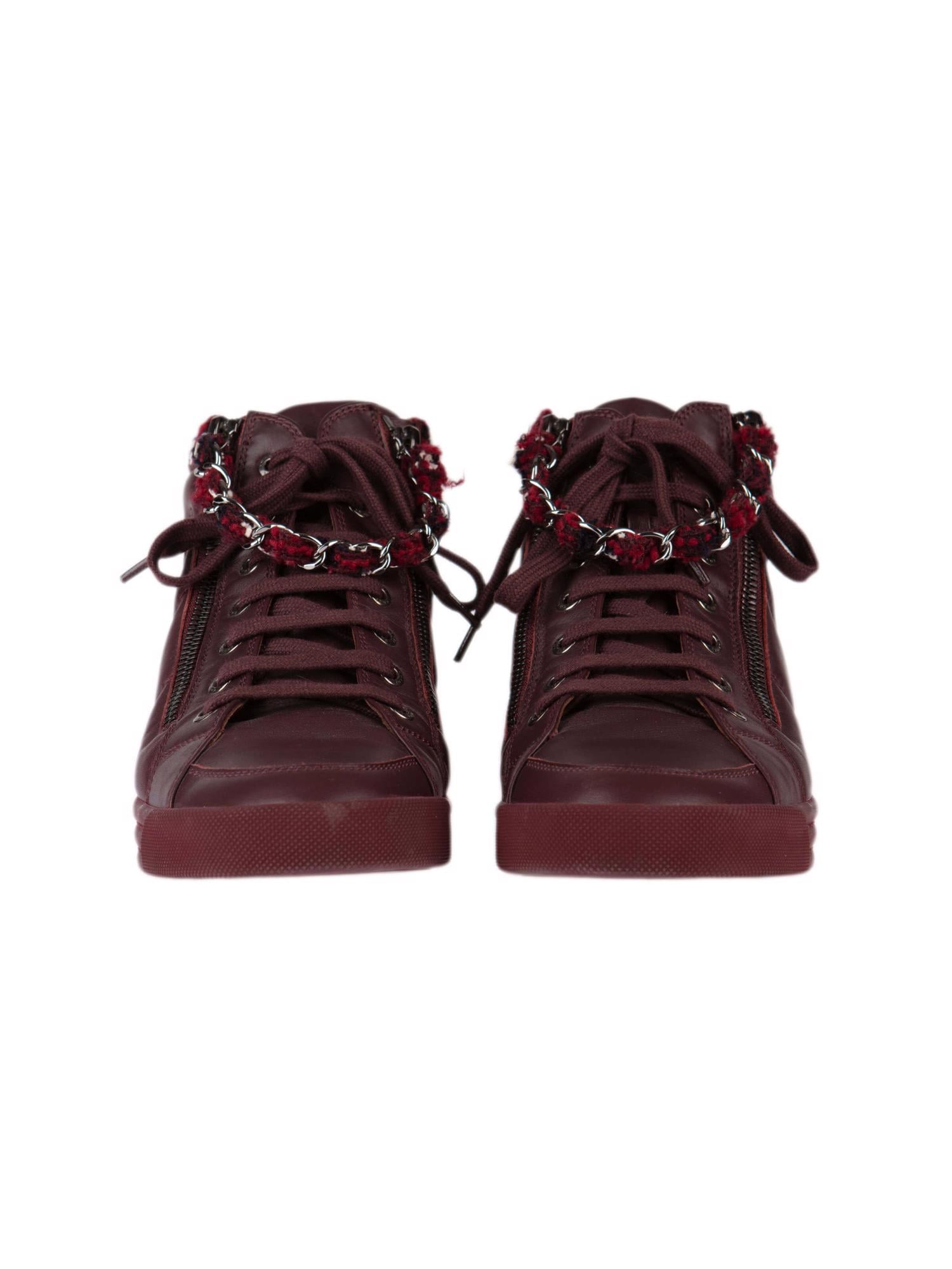 Bayan Kırmızı CHANEL SNEAKER BOT