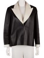 Bayan Siyah LANVIN DERİ CEKET