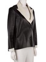 Bayan Siyah LANVIN DERİ CEKET