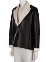 Bayan Siyah LANVIN DERİ CEKET