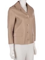 Bayan Bej MARNI DERİ CEKET