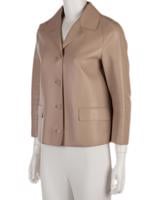 Bayan Bej MARNI DERİ CEKET