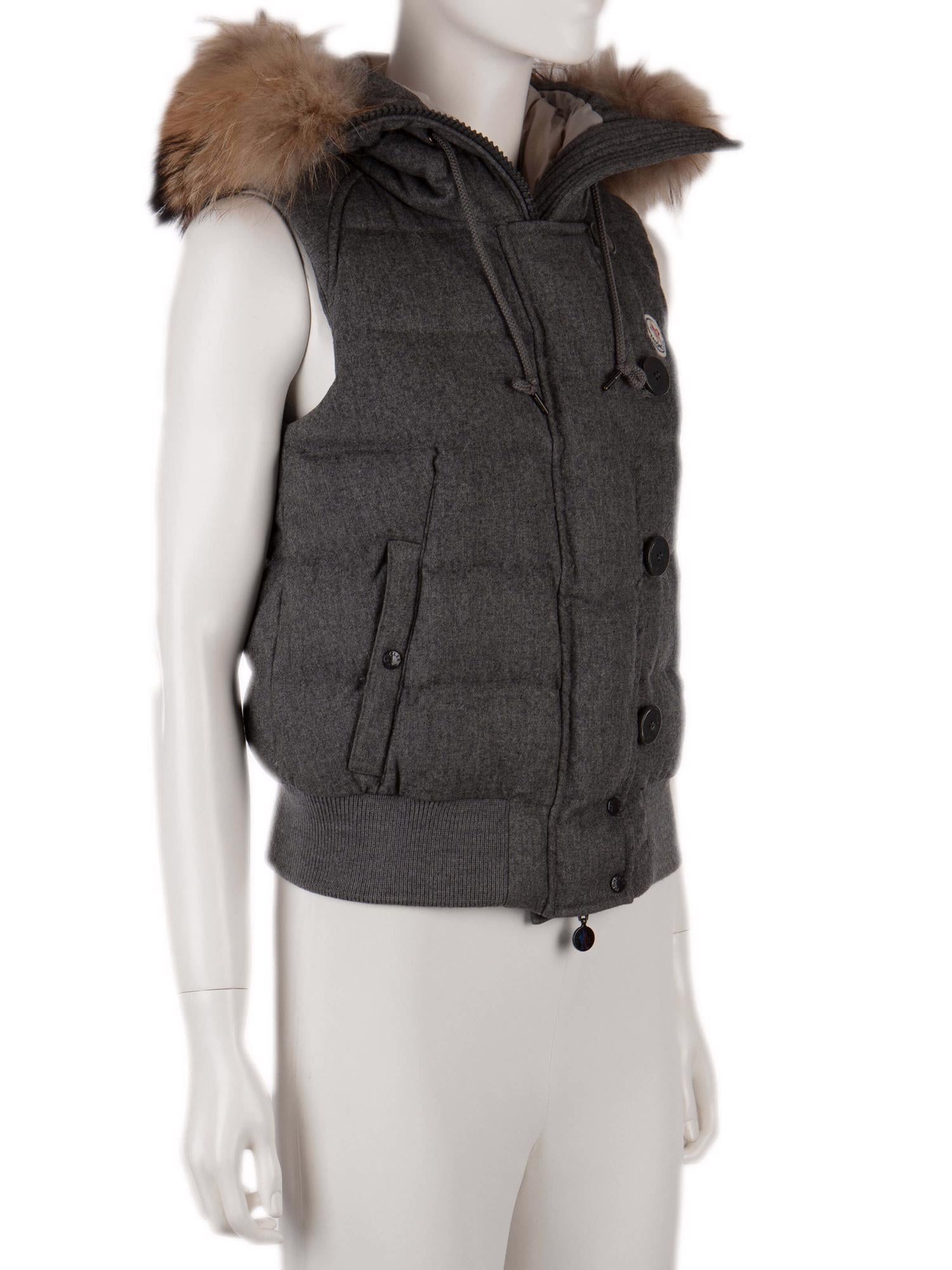 Bayan Gri MONCLER YELEK