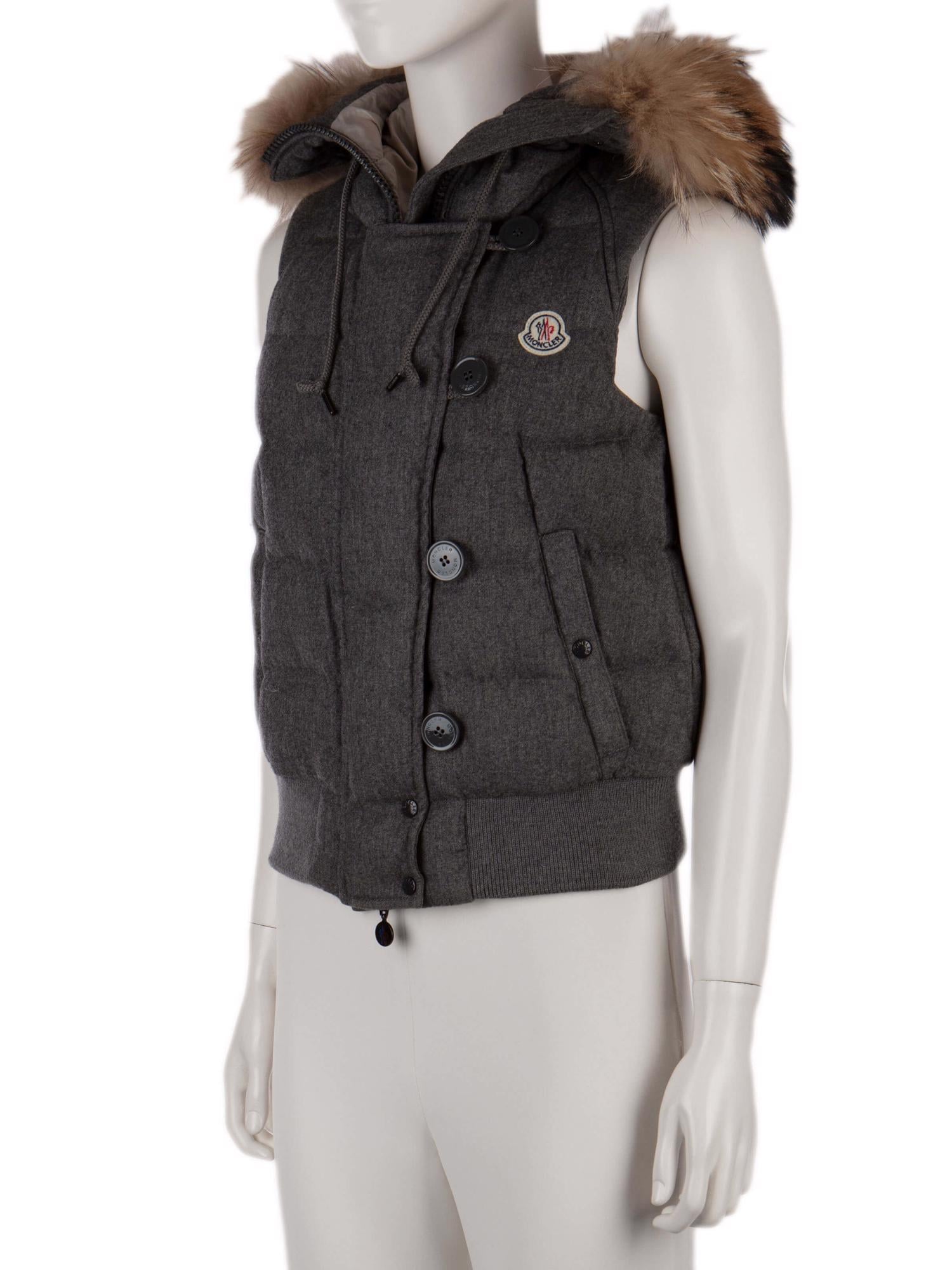 Bayan Gri MONCLER YELEK