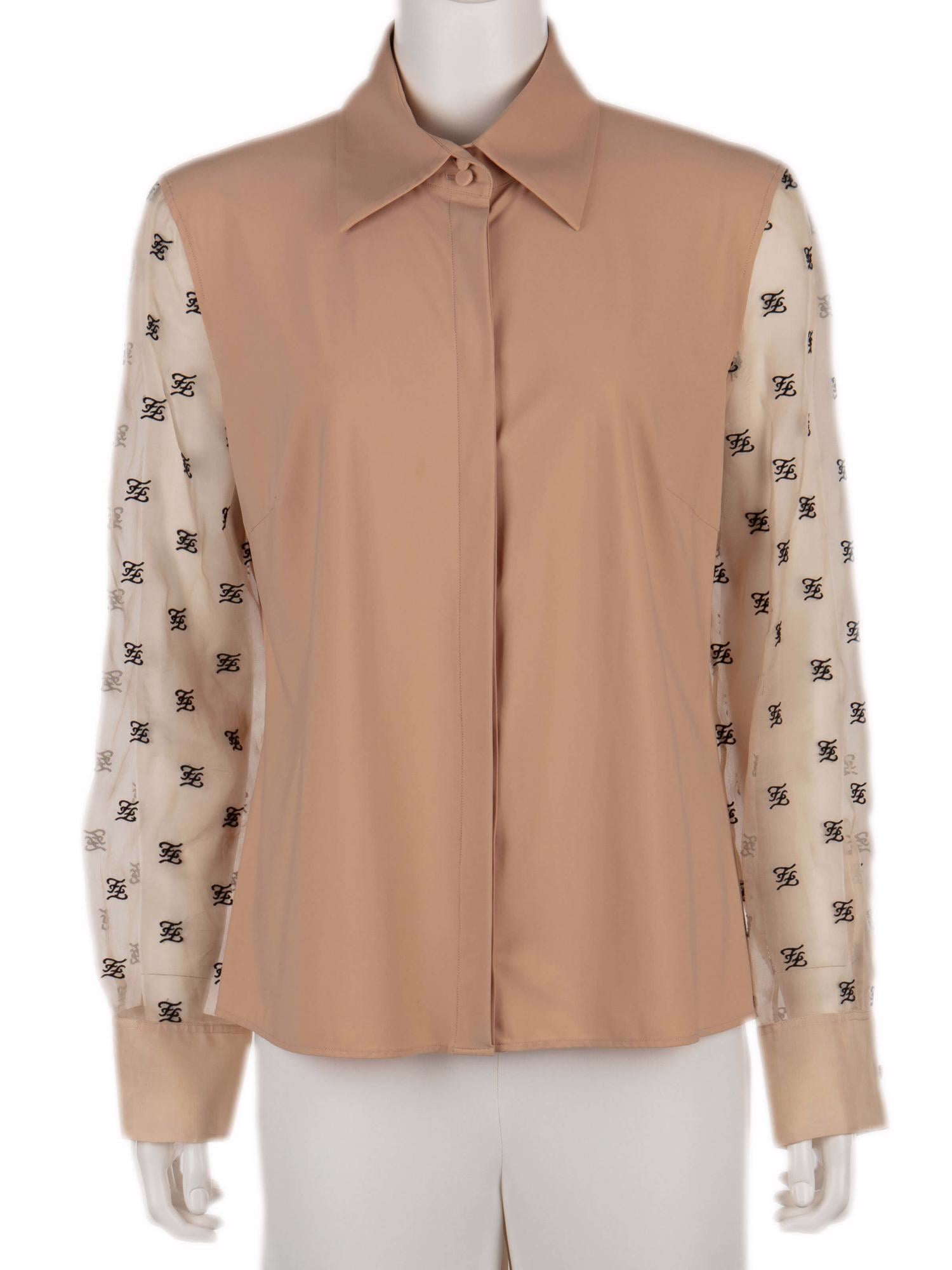 Bayan Bej FENDI GÖMLEK