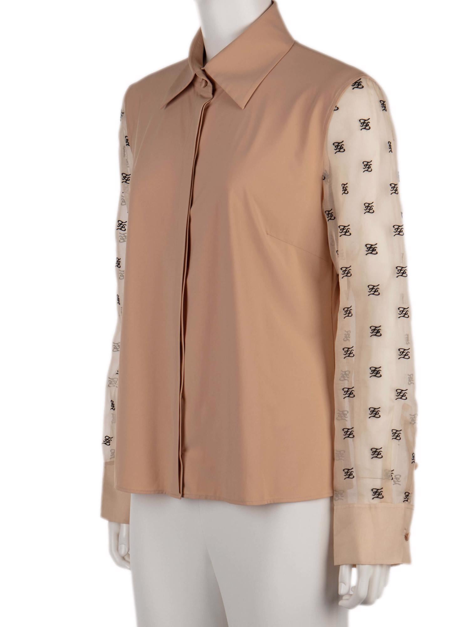 Bayan Bej FENDI GÖMLEK